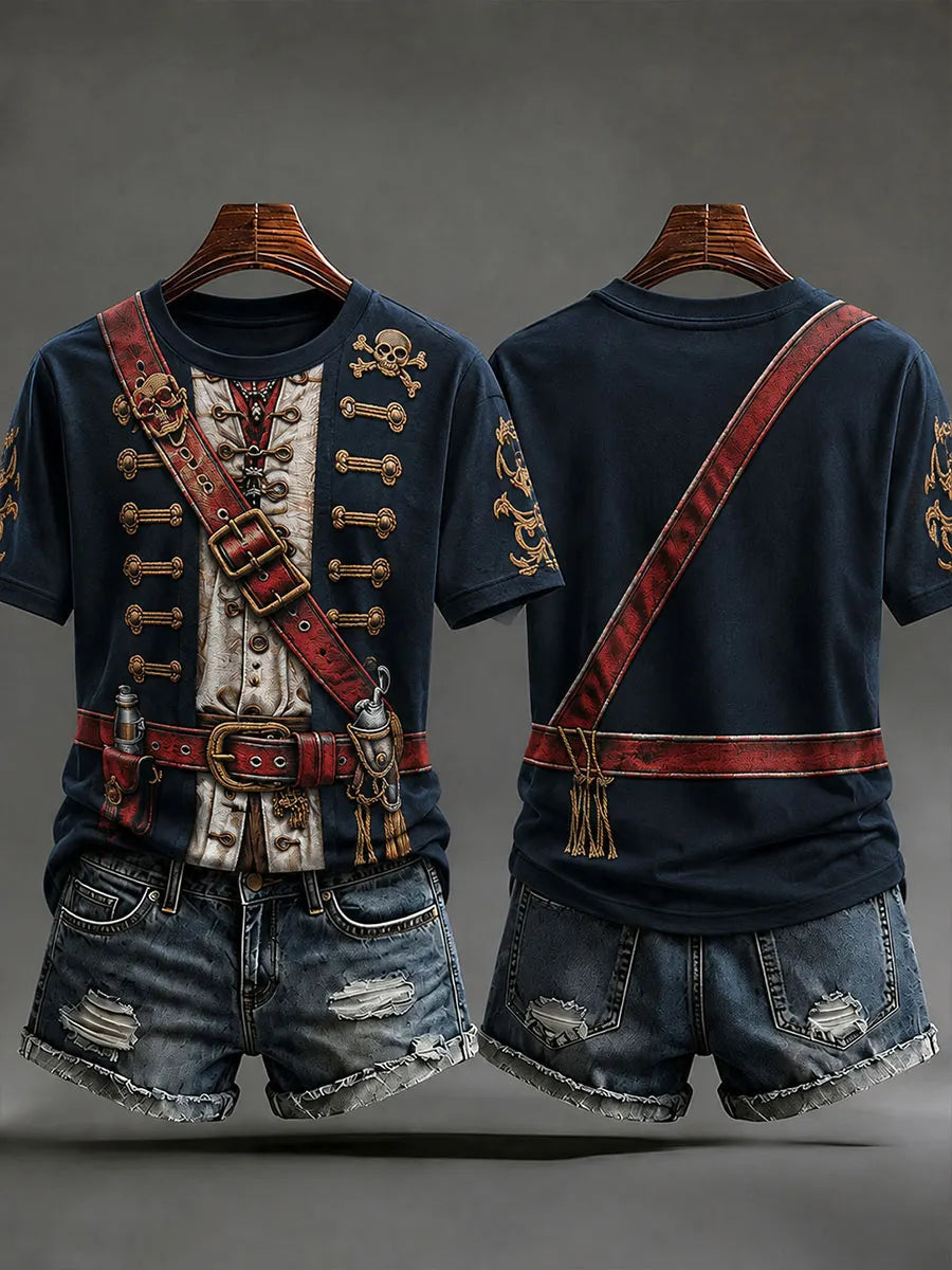 Women's Pirate Print T-Shirts