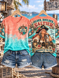 Women’s Older, Bolder, Saltier Pirate Queen Graphic V-Neck T-Shirt