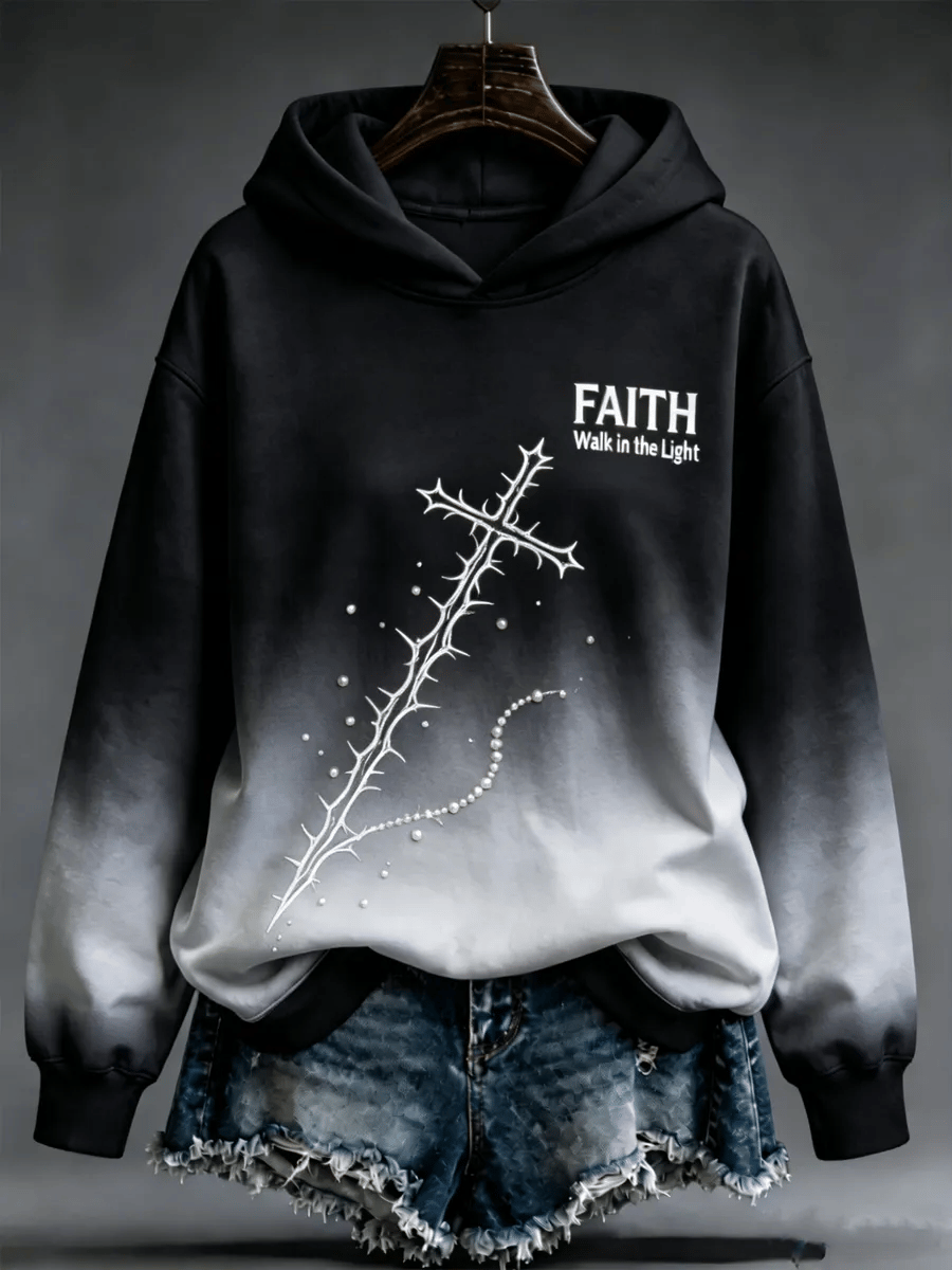 Women's Be Still And Know Psalm 46:10 Printed Sweatshirt