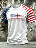 Men's 250th Anniversary Religious Belief Short Sleeve Patriotic T-shirt