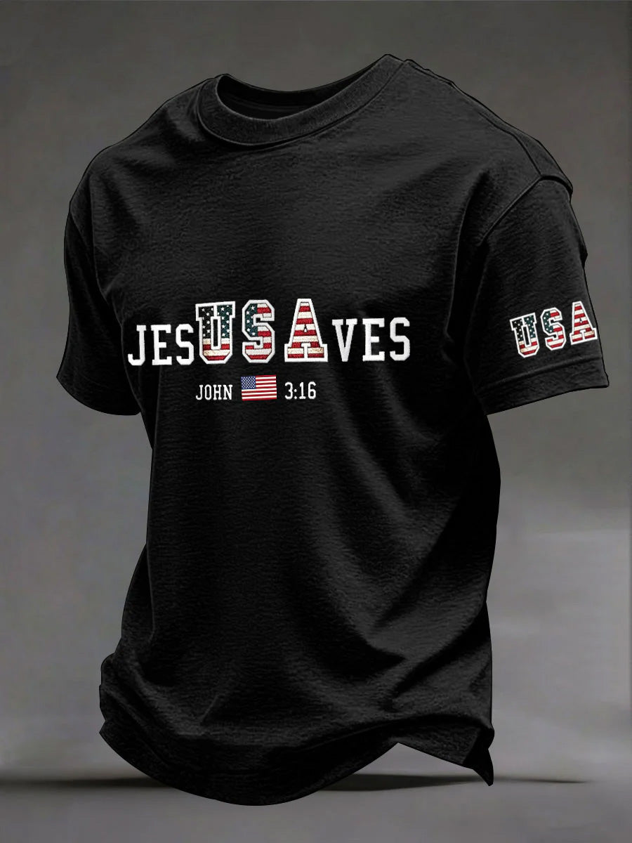 Men's Faith Casual Printed T-Shirt