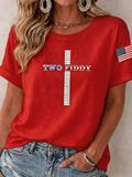 Women'S 250Th America Two Fiddy Print Casual T-Shirt