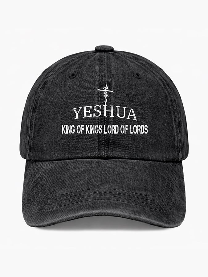 Unisex Yeshua King Of Kings Lord Of Lords Printed Hat