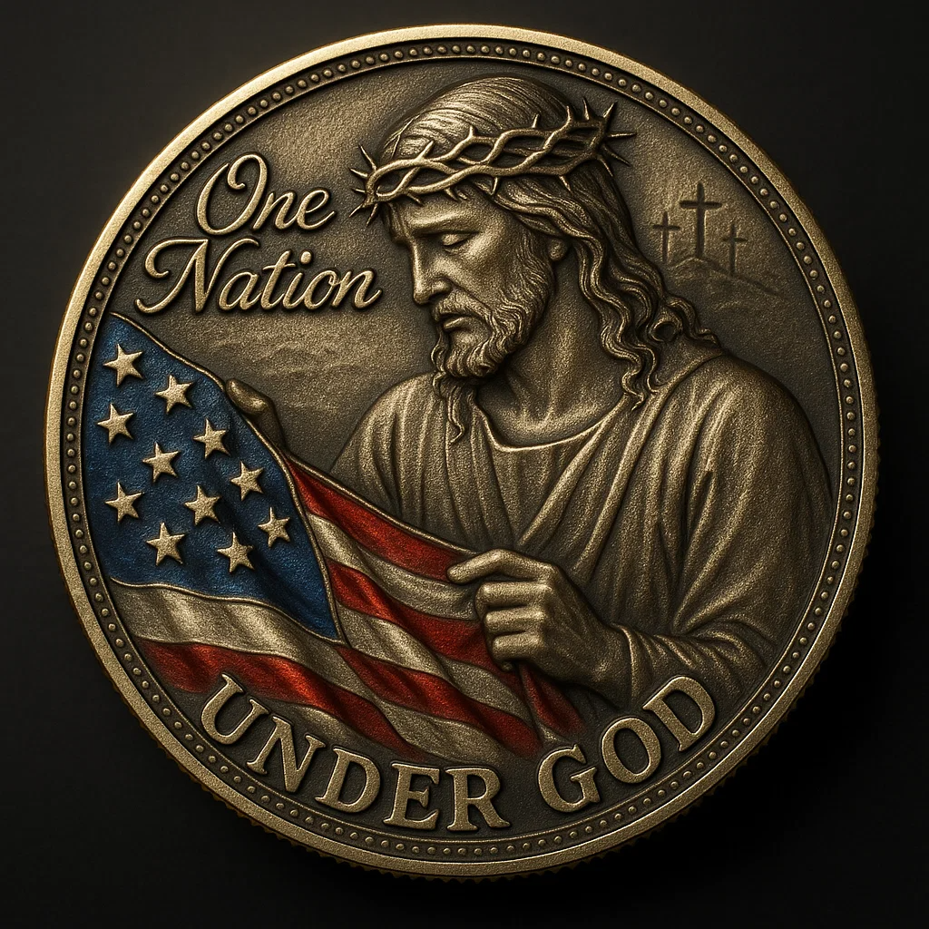 ✝️ “One Nation Under God” – Faith & Freedom Commemorative Coin 🇺🇸
