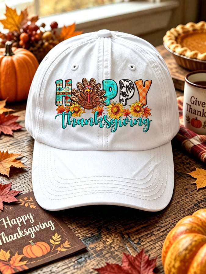 Unisex Thanksgiving Print Hat