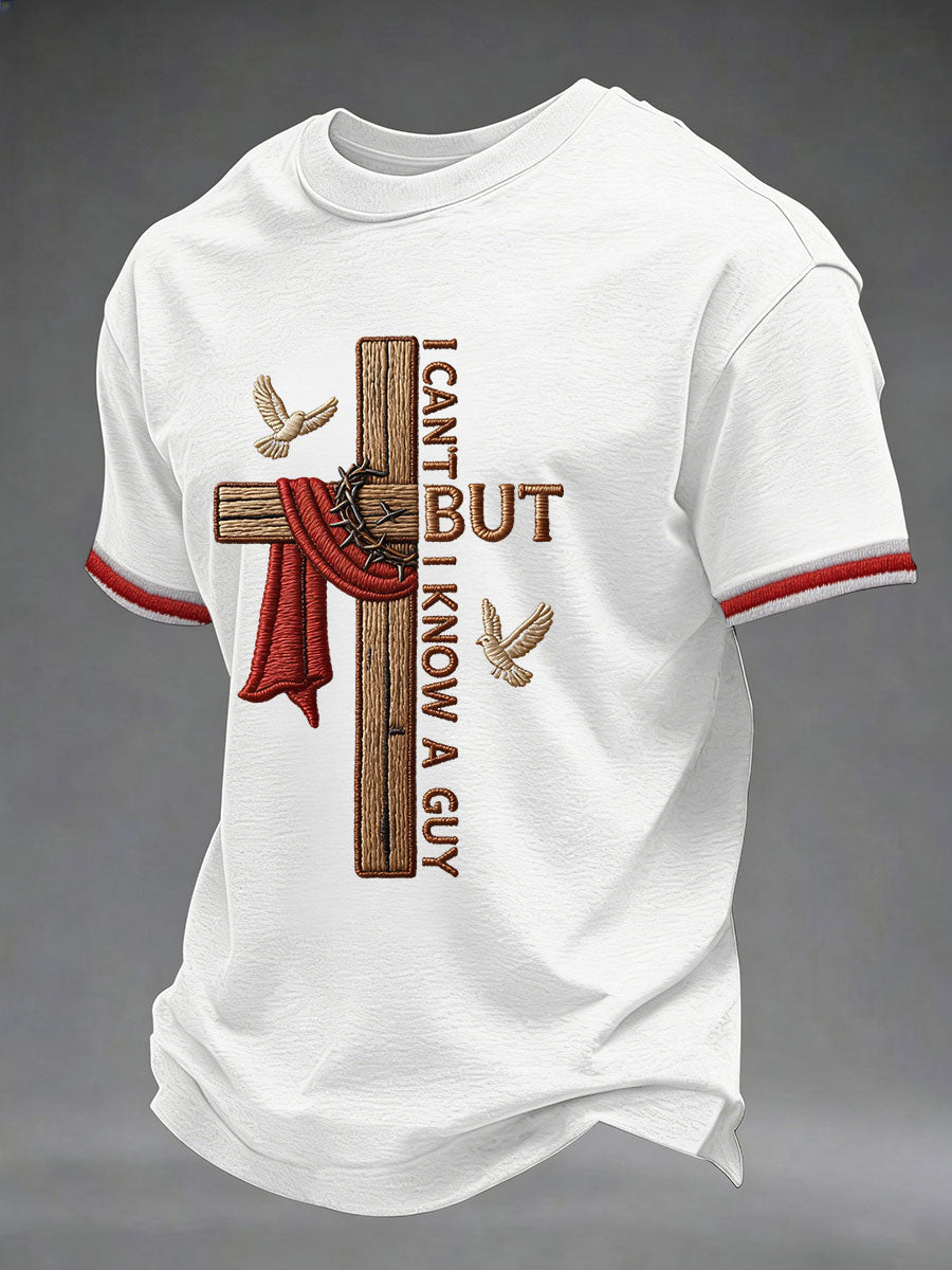 Men'S Faith Print Casual Top