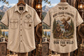 Men’s Vintage “WHY CHASE COMFORT · WHEN YOU CAN CHASE THE WILD” HuntingShort Sleeve Shirt