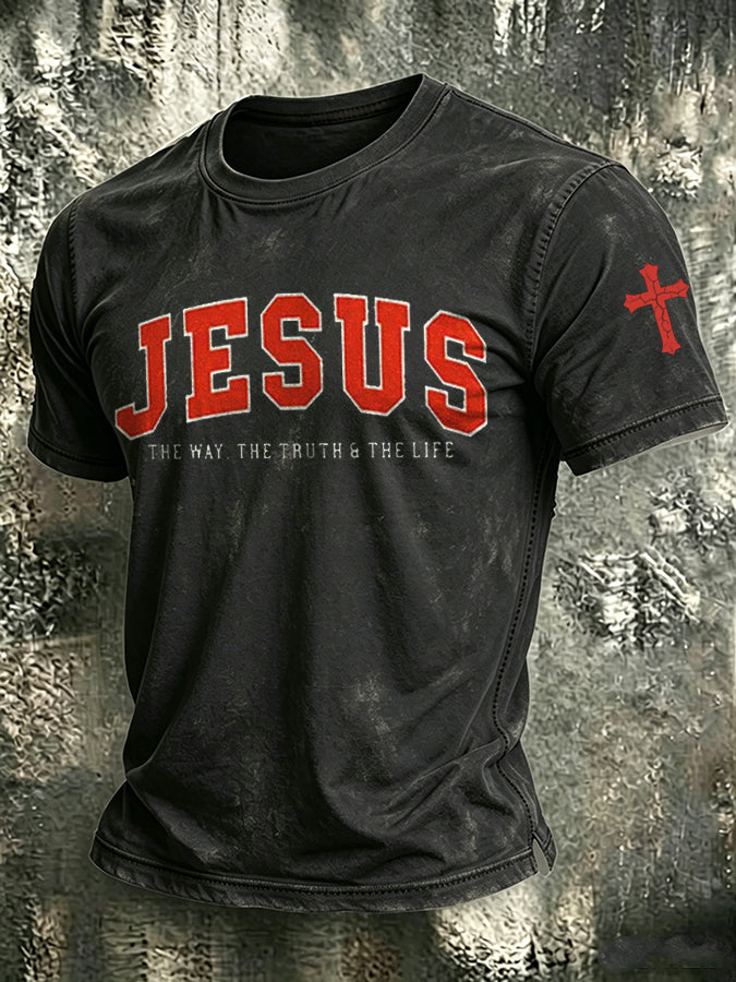 Men's Faith Print Short Sleeve T-Shirt