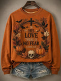 Women's Casual Halloween Print Sweatshirt