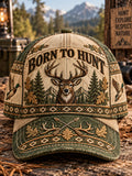 Retro Hunting Season Art Printed Baseball Cap