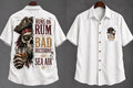 Runs on Rum, Bad Decisions & Sea Air Pirate Hawaiian Shirt