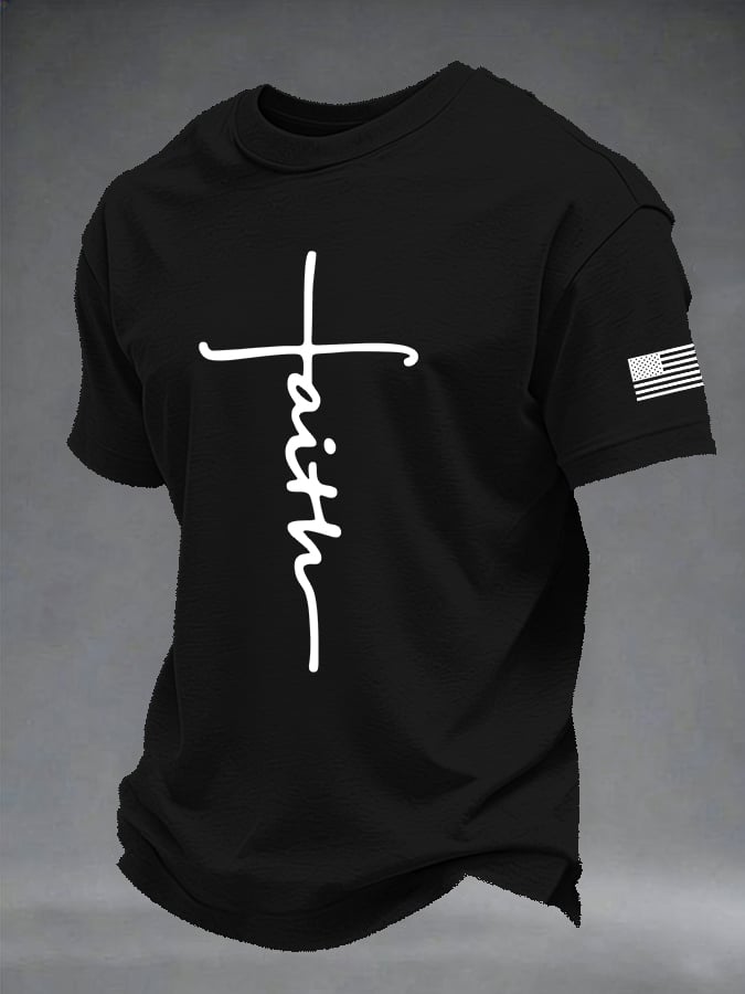 Men's Retro Print Short-Sleeve T-Shirt