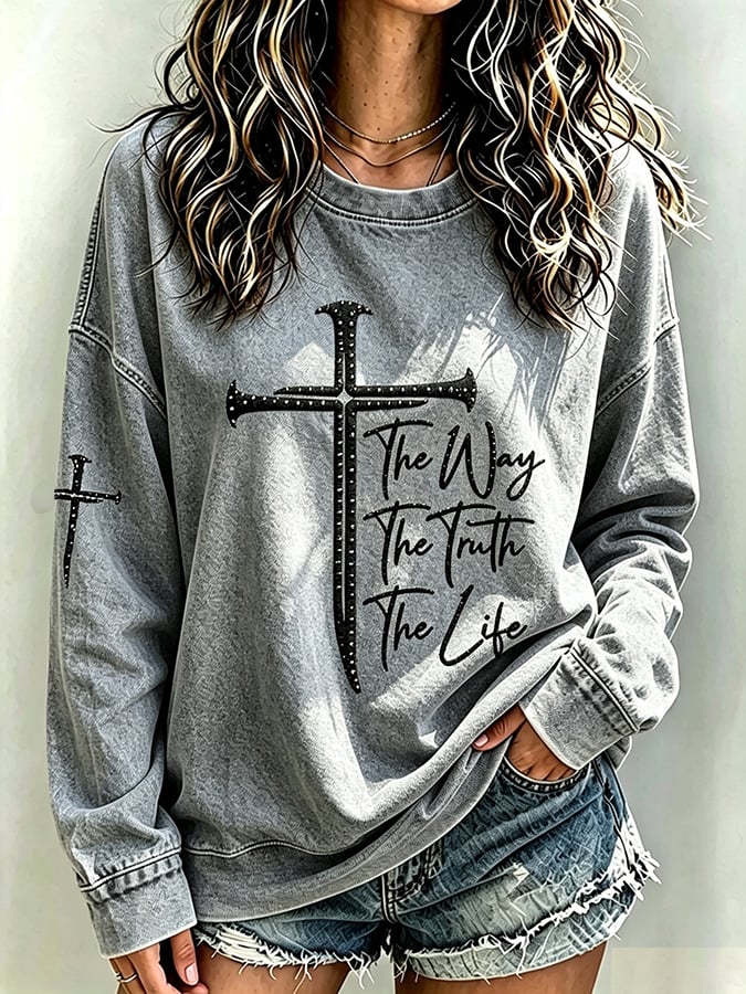 Women's   Faith  Print Top