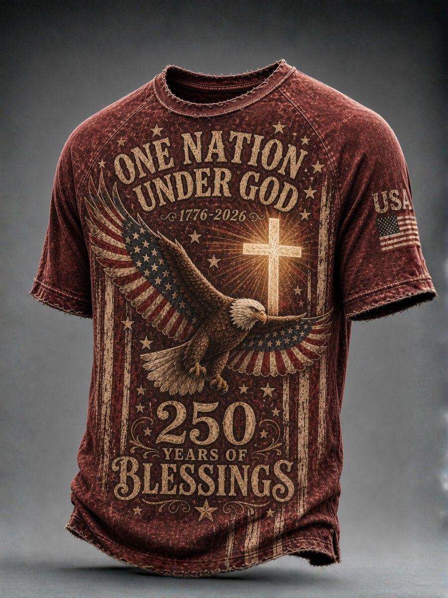 Men's American 250th Anniversary Print Top
