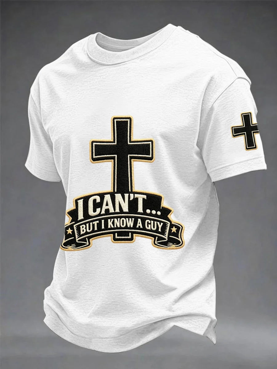 Men's Faith Print Casual Short-Sleeve T-Shirt