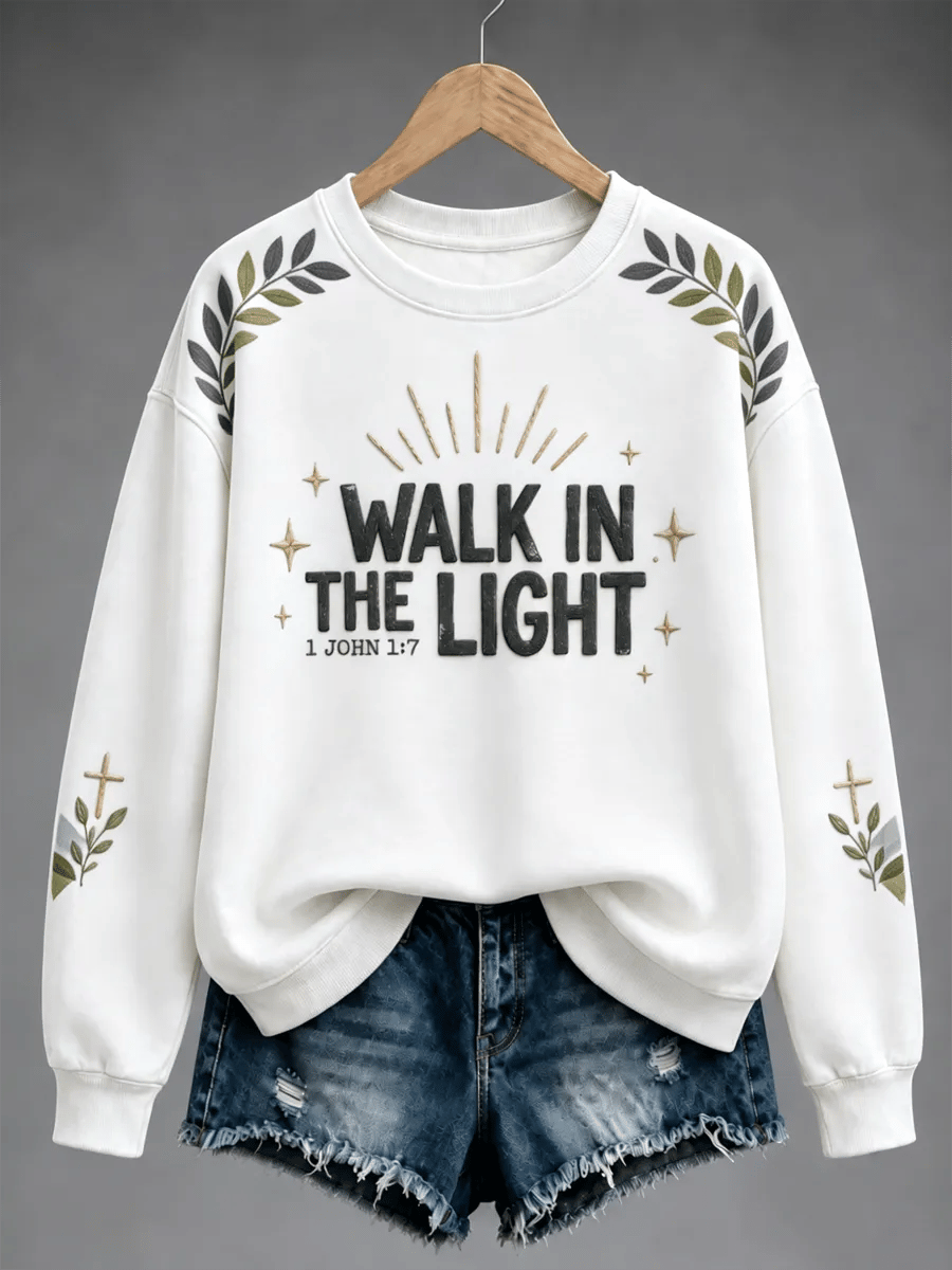Women's Jesus Is The Light Regular Sweatshirt