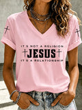 Women's Faith Cross Print T-shirt