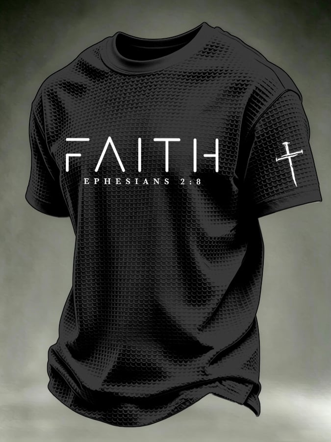 Men's  “Faith” waffle knit T-shirts