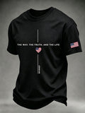 Men's Faith Casual Printed T-Shirt