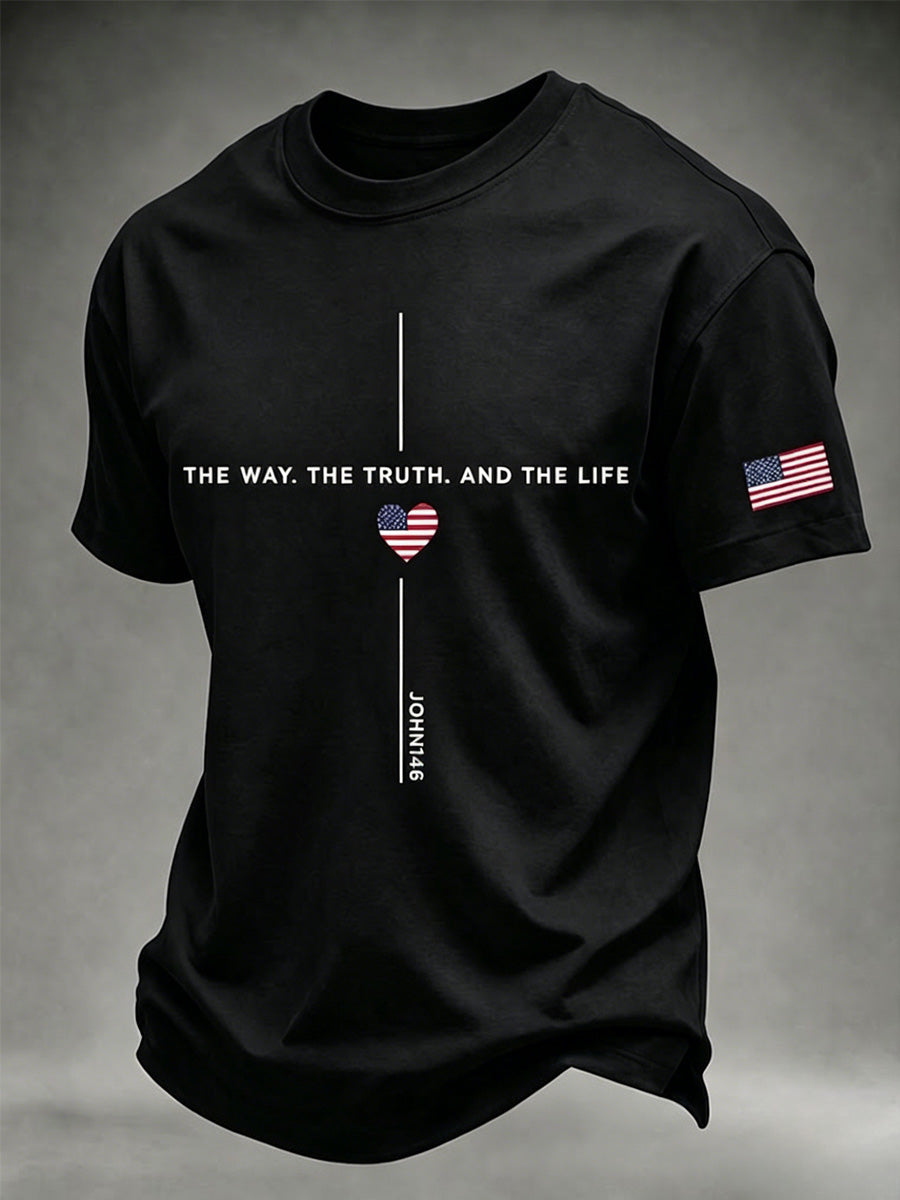 Men's Faith Casual Printed T-Shirt