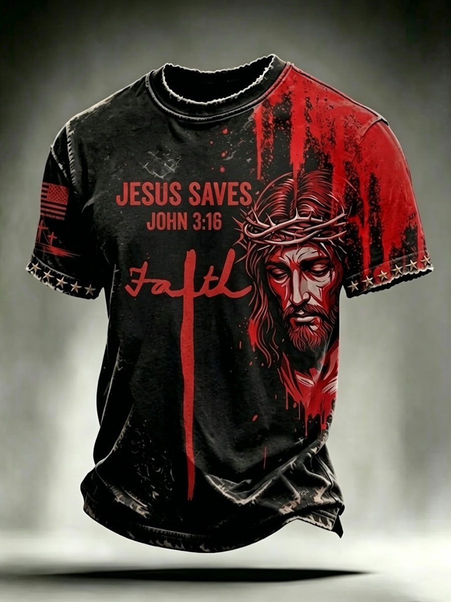 Men's Faith Printed short sleeves t-shirt