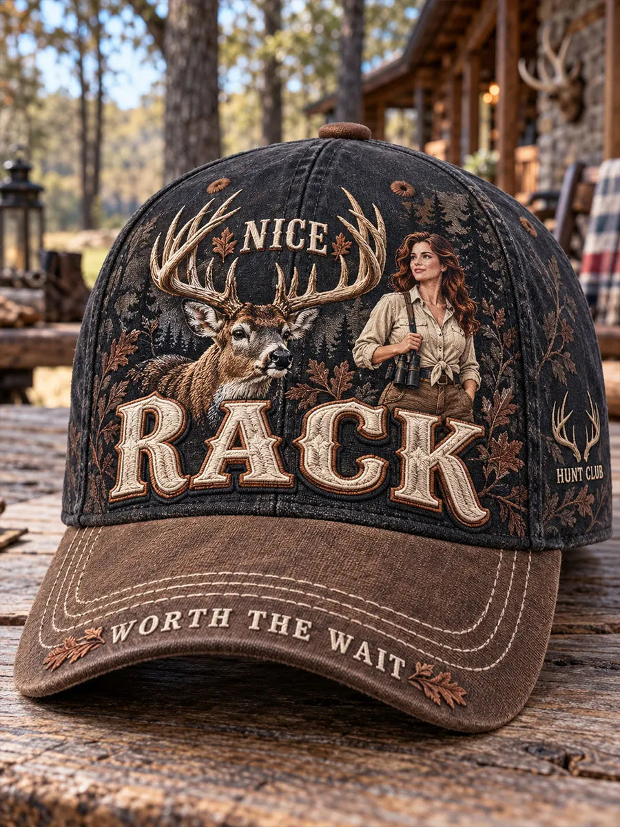Nice Rack Worth the Wait Women’s Vintage Hunting Cap