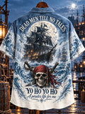 🌕 "Yo Ho Yo Ho" Moonlight Black Galleon Pirate Shirt