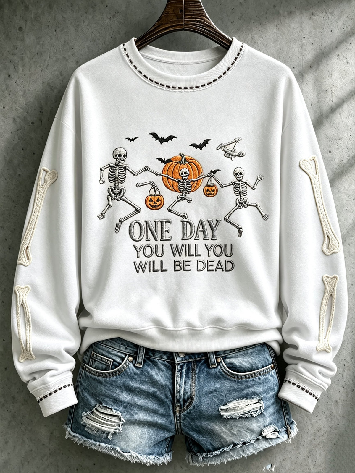 Women's Halloween Print Casual Sweatshirt