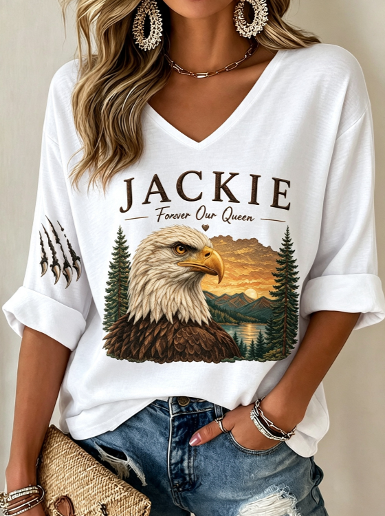 Women's Jackie Forever Our Queen Print T-Shirt