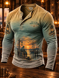 Men’s Old Salt & Lantern Long Sleeve Henley