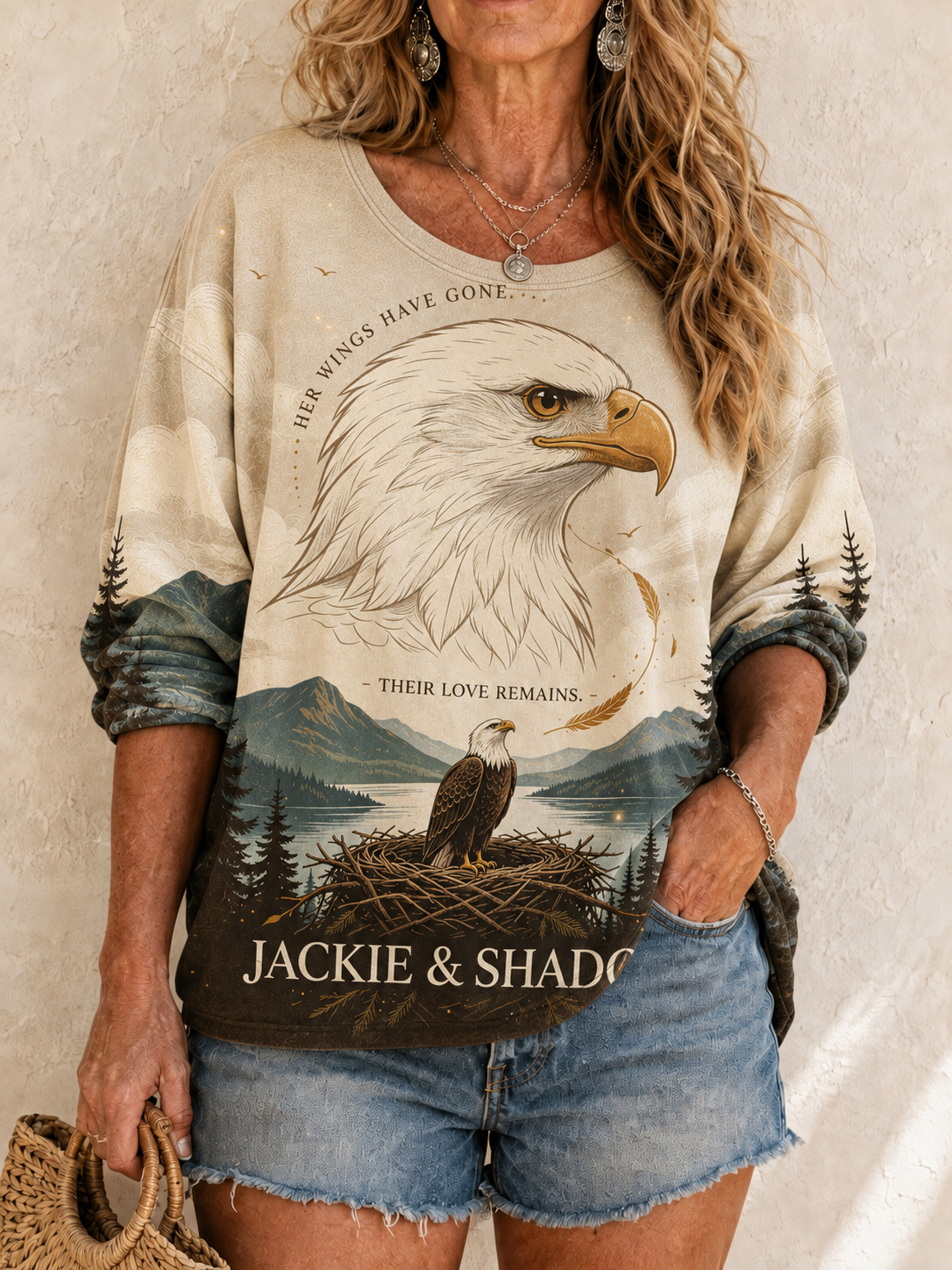Women's Jackie and Shadow Printed Top