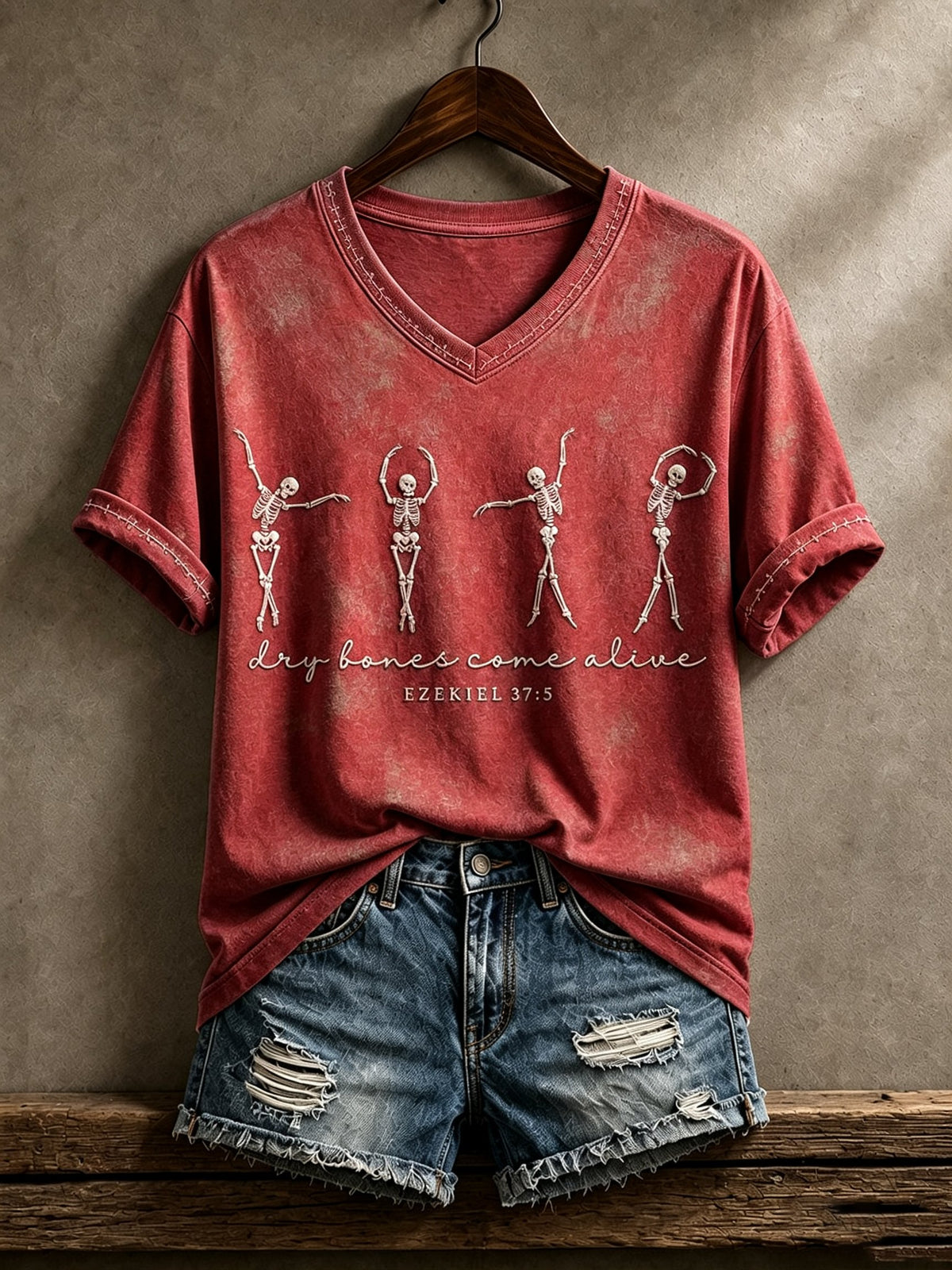 Women's Print Round Neck T-shirt