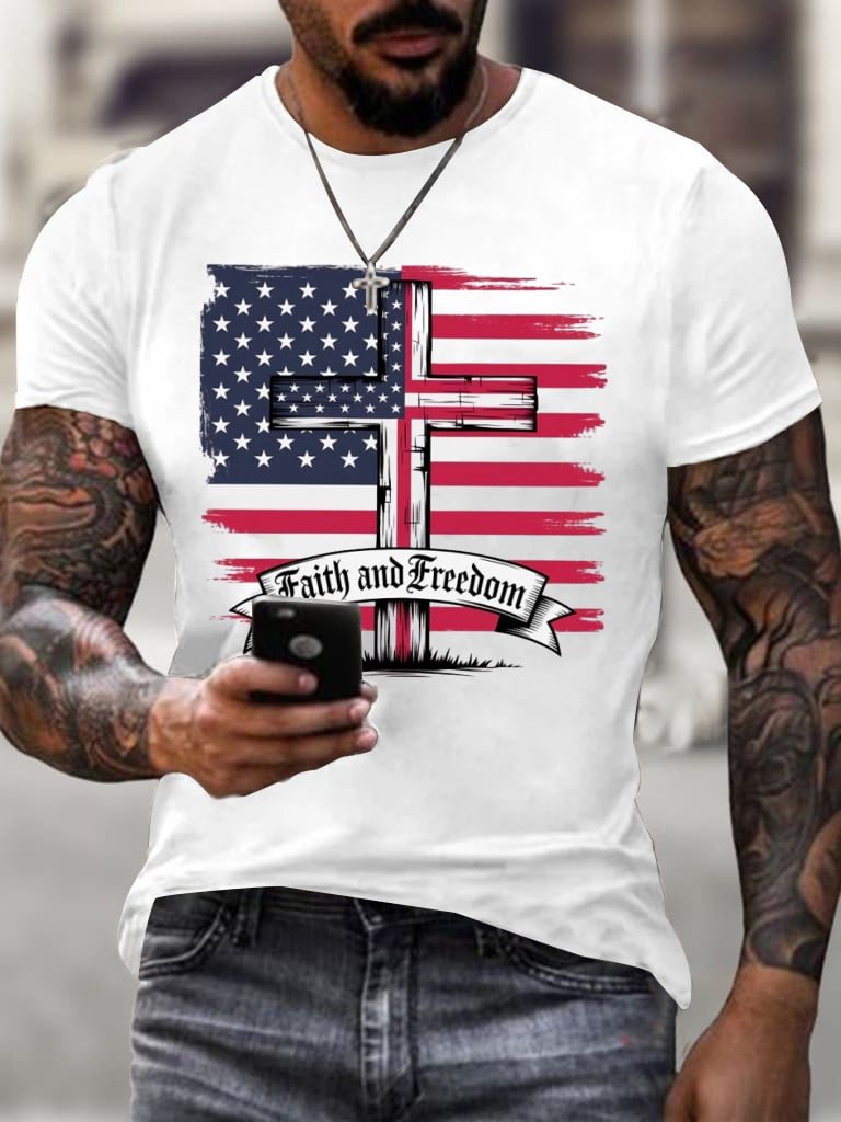 Men's Faith and Freeom T-Shirt