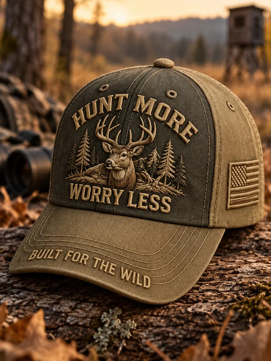 Vintage Hunting Culture Print Baseball Cap