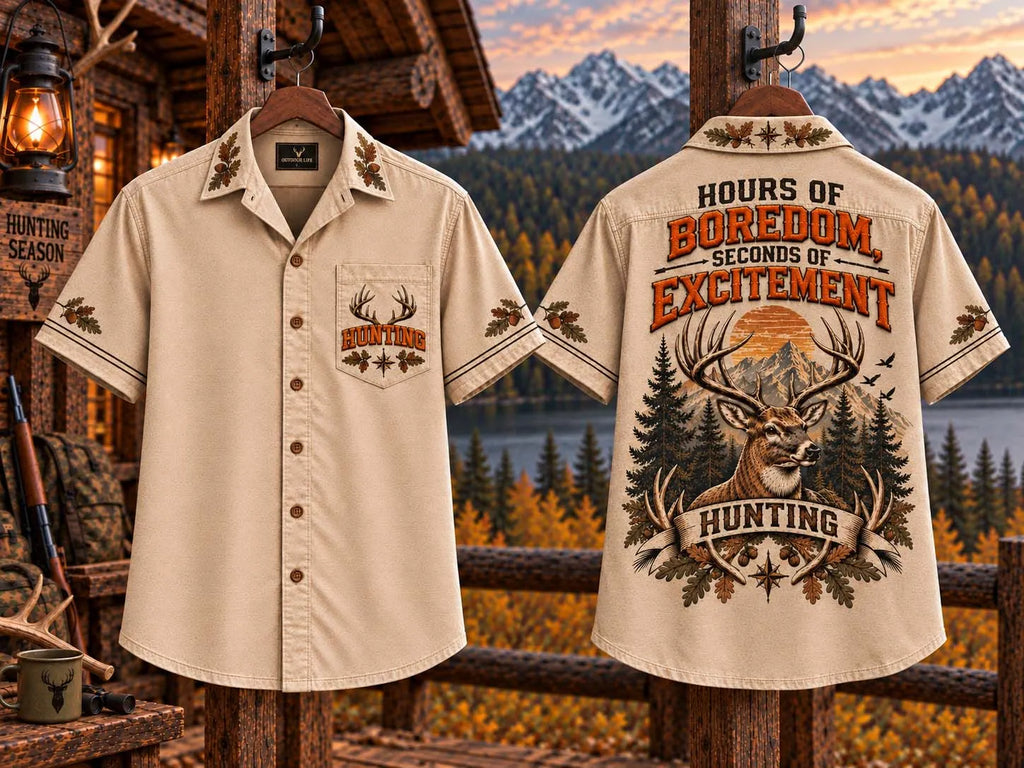 🦌 Hours Of Boredom Seconds Of Excitement Hunting Shirt
