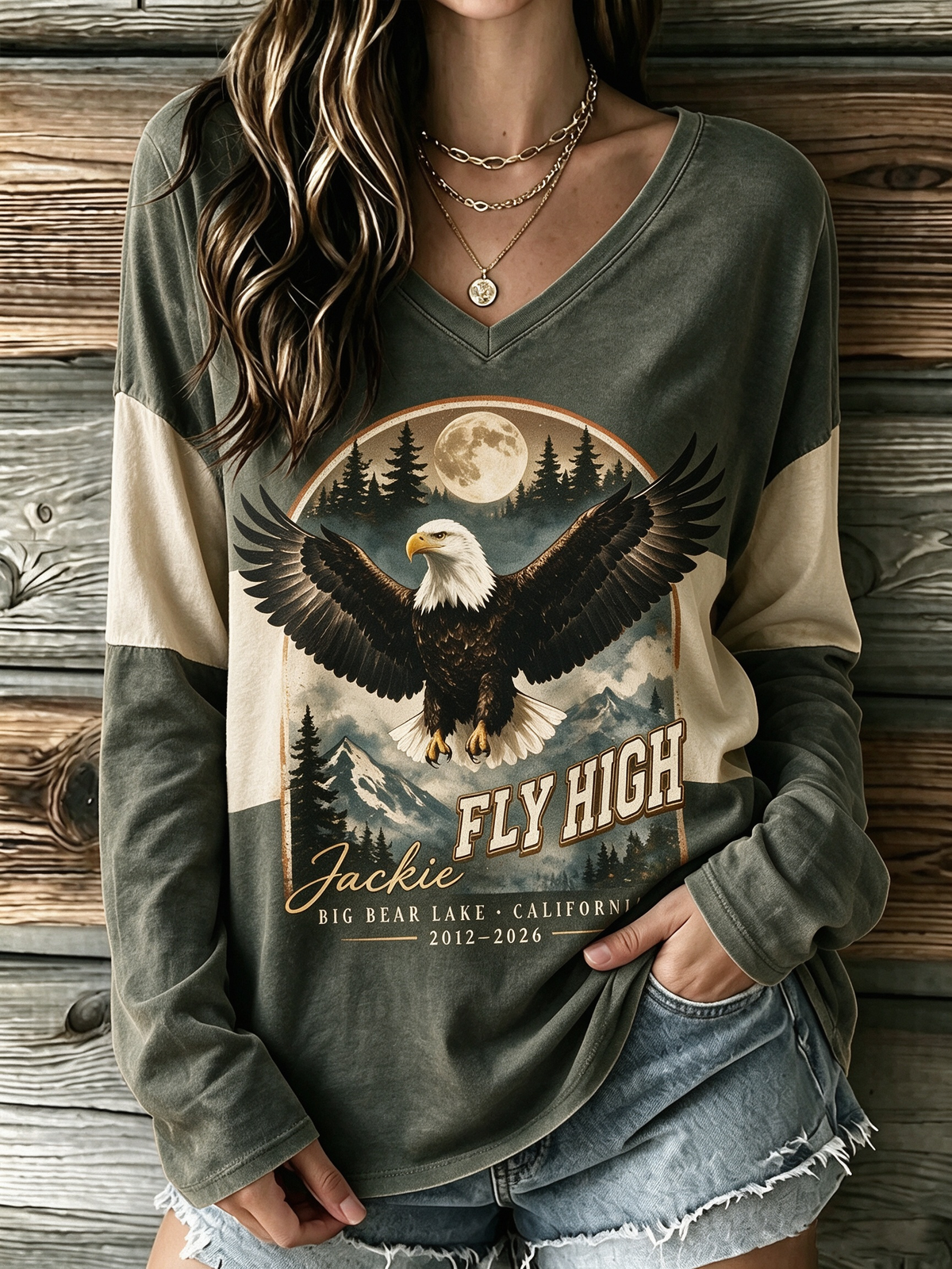 Women's Bald Eagle Jackie Long Sleeve T-shirt