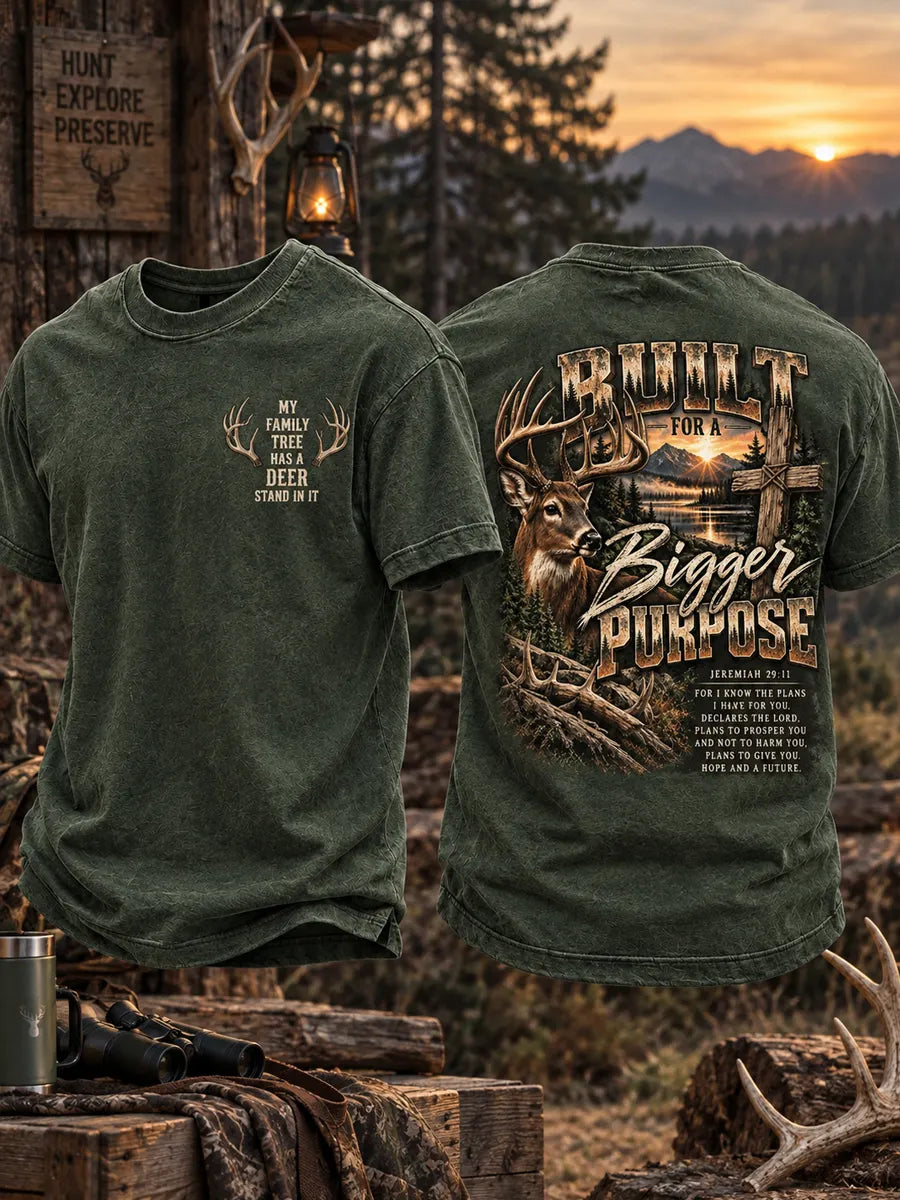 Men’s Retro Hunting Season Printed T-Shirt
