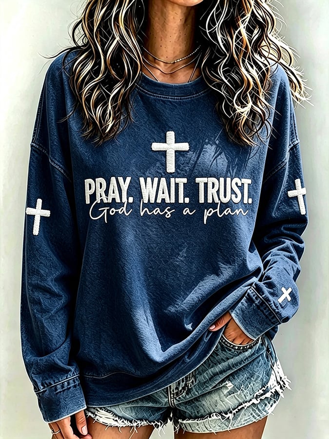 Women's   Faith  Print Top