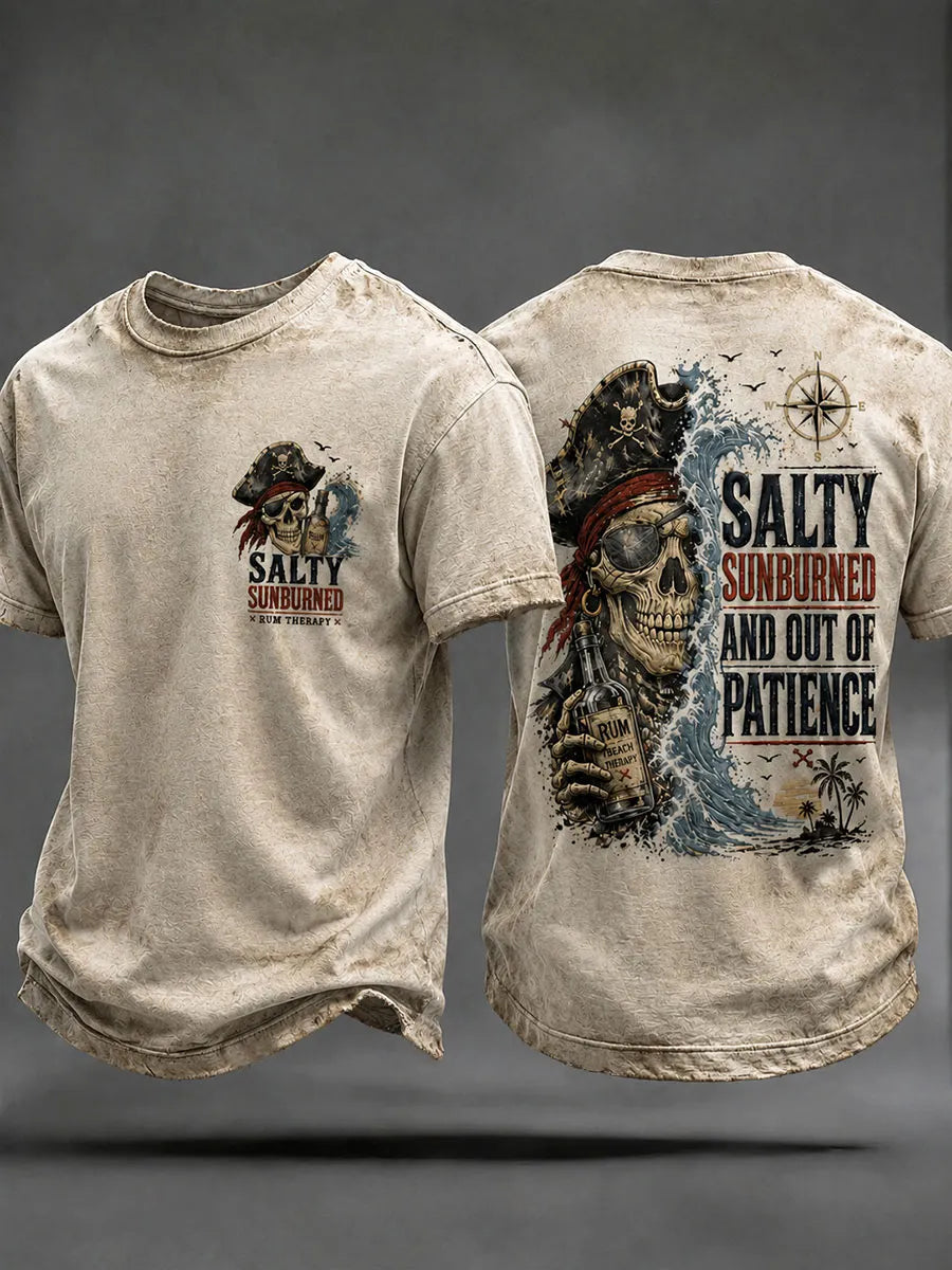 Men's 'Salty Sunburned And Out Of Patience' T-shirts