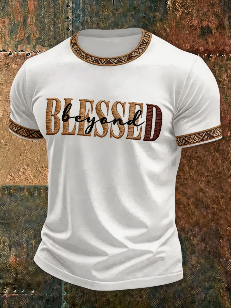Black History Faith-themed Design Men's Casual T-Shirt