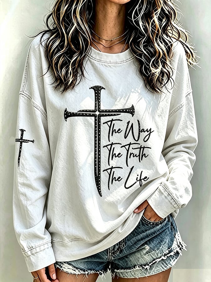Women's   Faith  Print Top