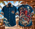 🐙 Become An Octopus Pirate Dark Ocean Monster & Ship Vintage Graphic Shirt