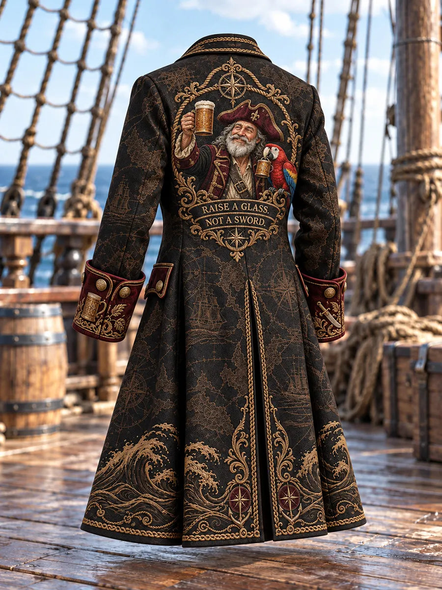 🏴‍☠️ Men's Pirate Tavern Captain Coat