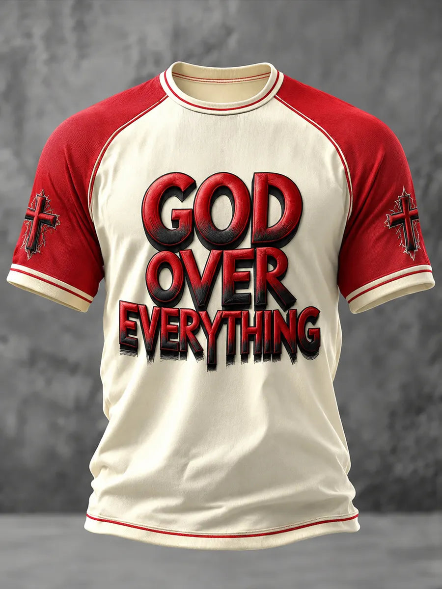 Men's Faith Printed Casual short sleeves t-shirt