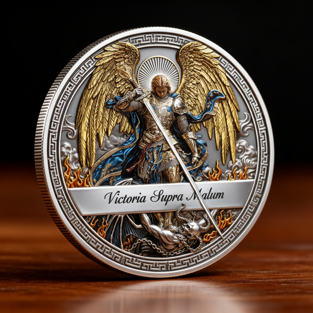 🏆Flash Sale 60% OFF - St. Michael the Archangel – “Victory Over Evil” Commemorative Coin