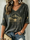 Women's Faith Print Casual Top