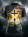 250Th Anniversary Religious Printed Round Neck T-Shirt In The United States