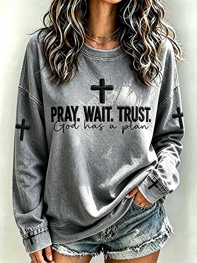 Women's   Faith  Print Top
