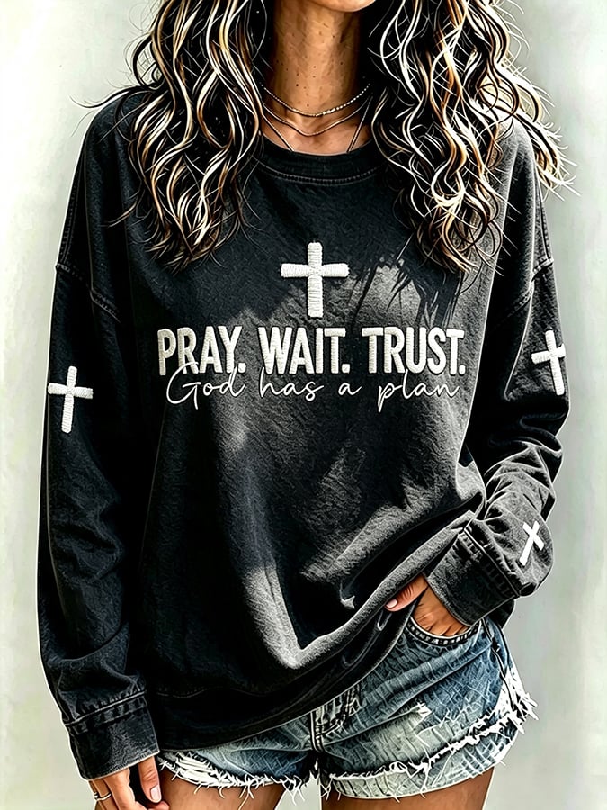 Women's   Faith  Print Top