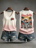 Stay Salty And You'Ll Be The Salt Of The Earth Printed Vest